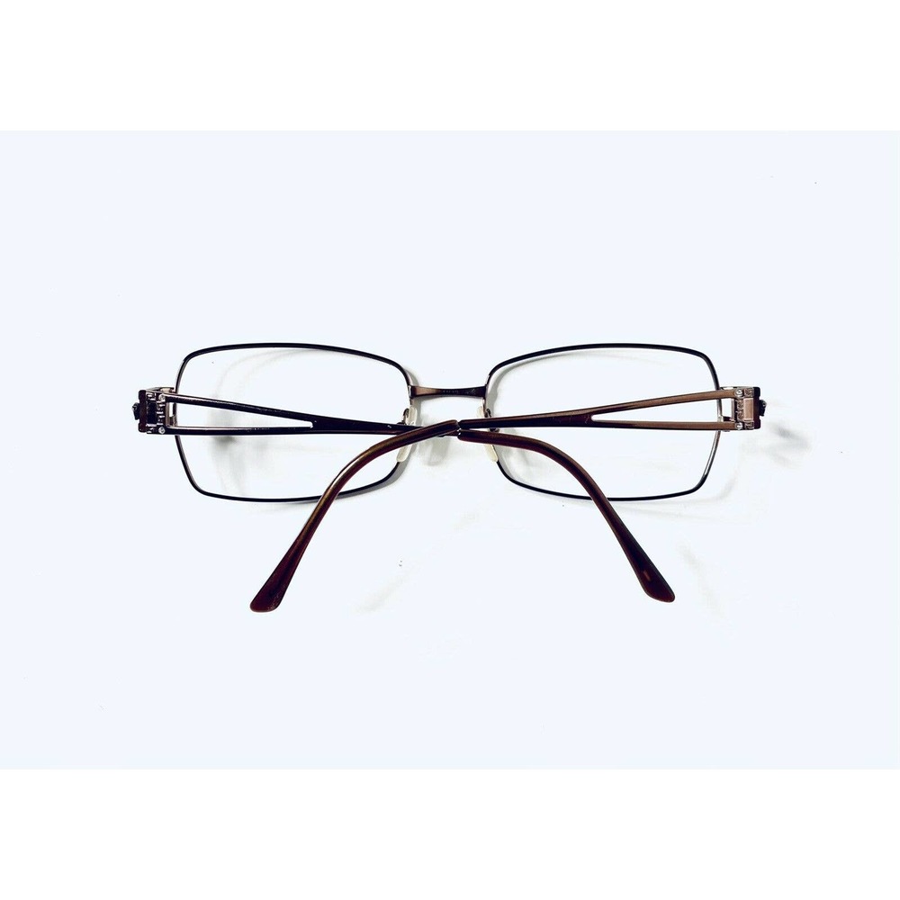 Versace Copper Metal Rectangular Glasses - image 6